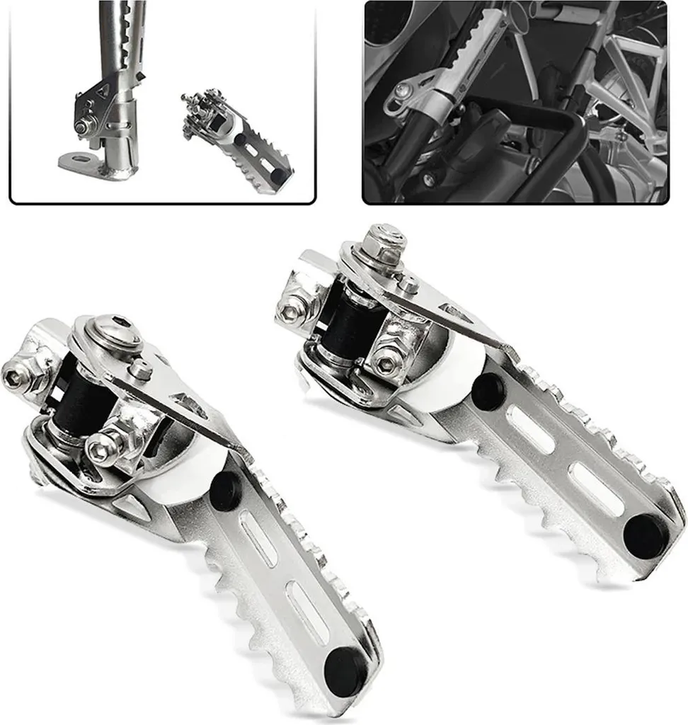 Repose-pieds de voyage Motoguard HF3 pour barres de protection 25mm