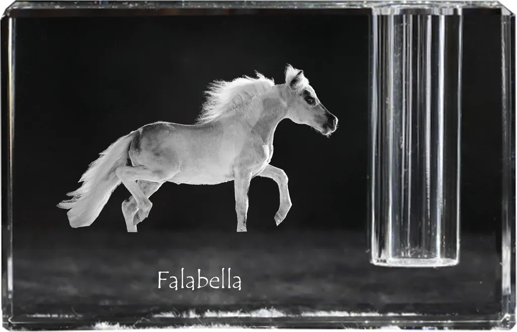 Portapenne Falabella Art-Dog: Decorazione Unica in Cristallo Ottico