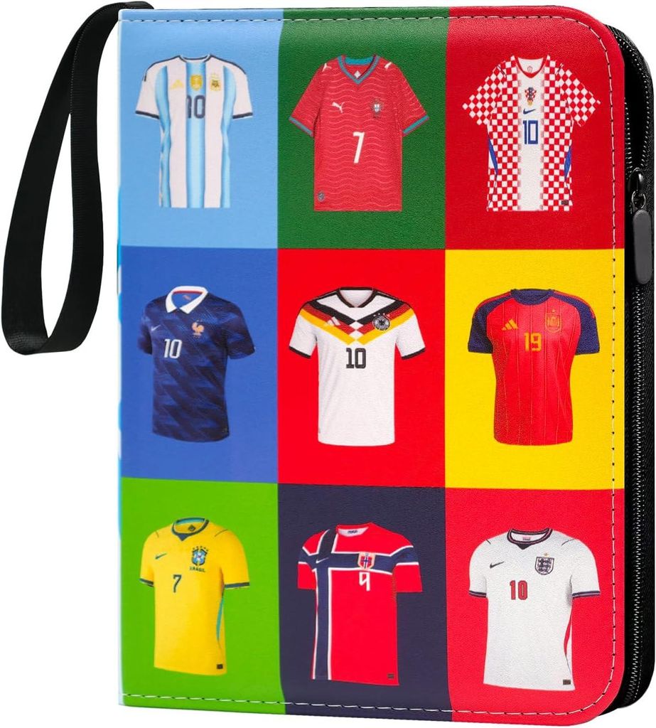WM 2026 Fussball Sammelkarten Album, 4 Taschen Fußball Produktbild 