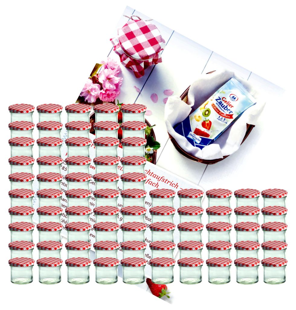 75er Set Sturzglas 125 ml Glas Einmachglas Einweckglas To Produktbild 
