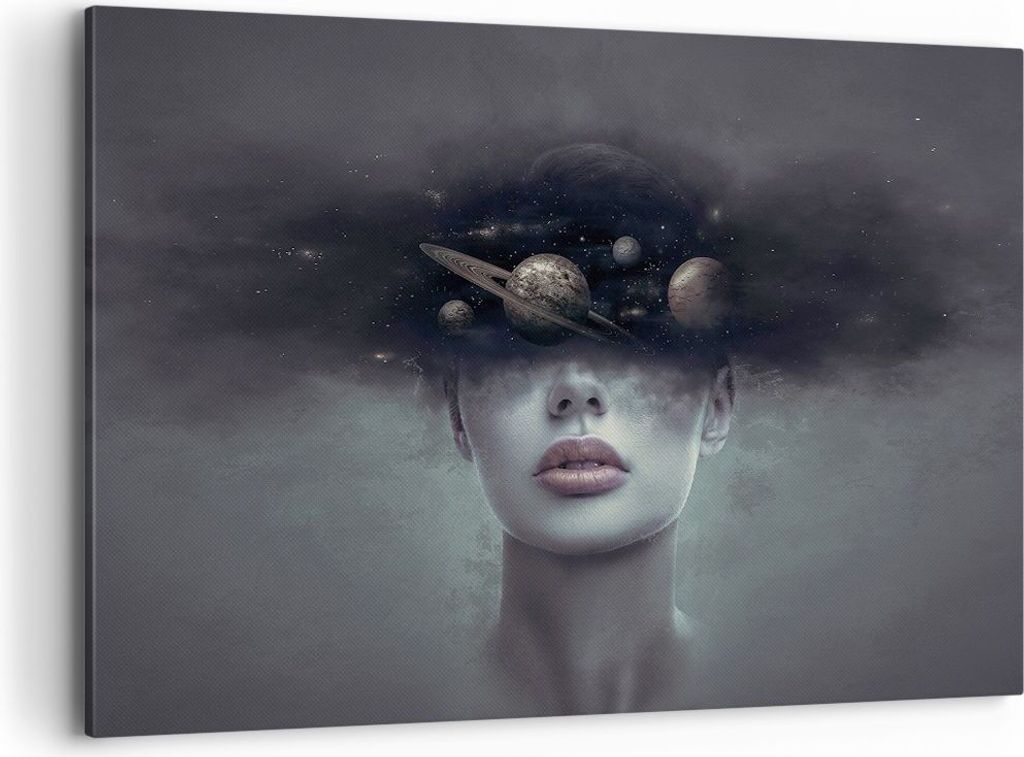 Bild auf Leinwand - Leinwandbild - Einteilig - Quinoa Frau Gesicht - 100x70cm - Wand Bild - Wanddeko - Wandbilder - Leinwanddruck - Bilder - Wandde...