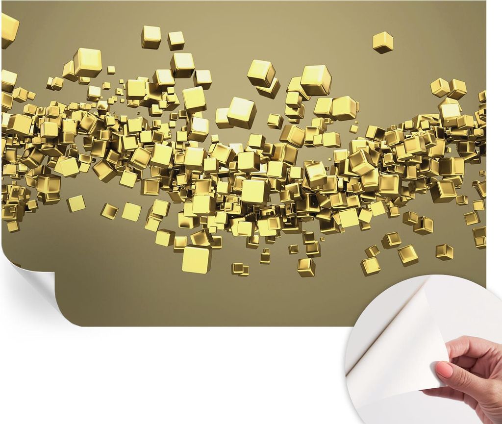 Selbstklebende Wandtapete - Dekorative Tapete für Wohnzimmer - Klebefolie für Wandbilder - Tapetenfolie für Wanddekoration - 104x70 cm - Kreativ...