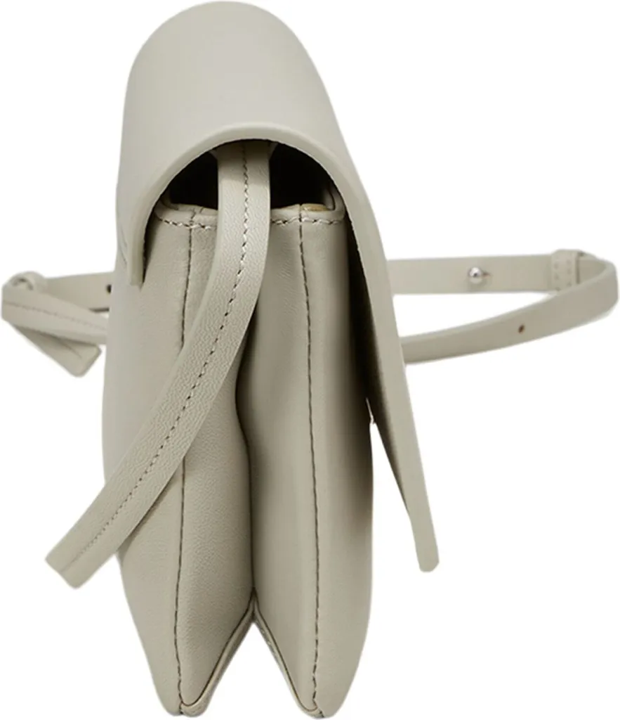 Marc O'Polo Jurry Crossbody Bag Stone Grey - Borsa a Tracolla in Pelle - 2