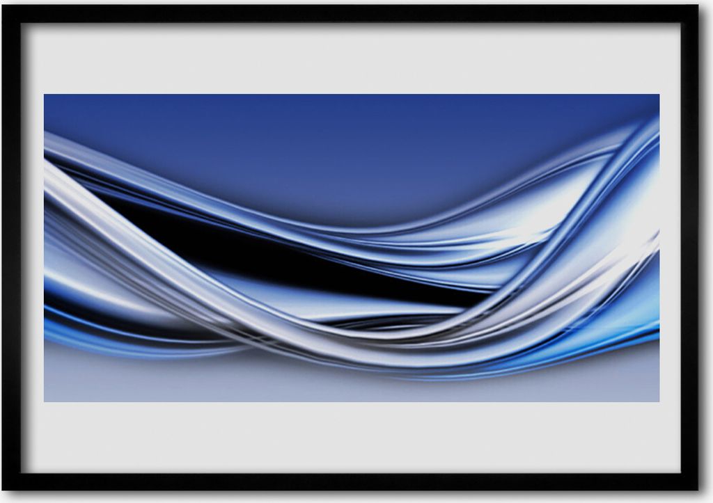 Bild 100x70 MDF-Rahmen Wandkunst Abstraction Graphics