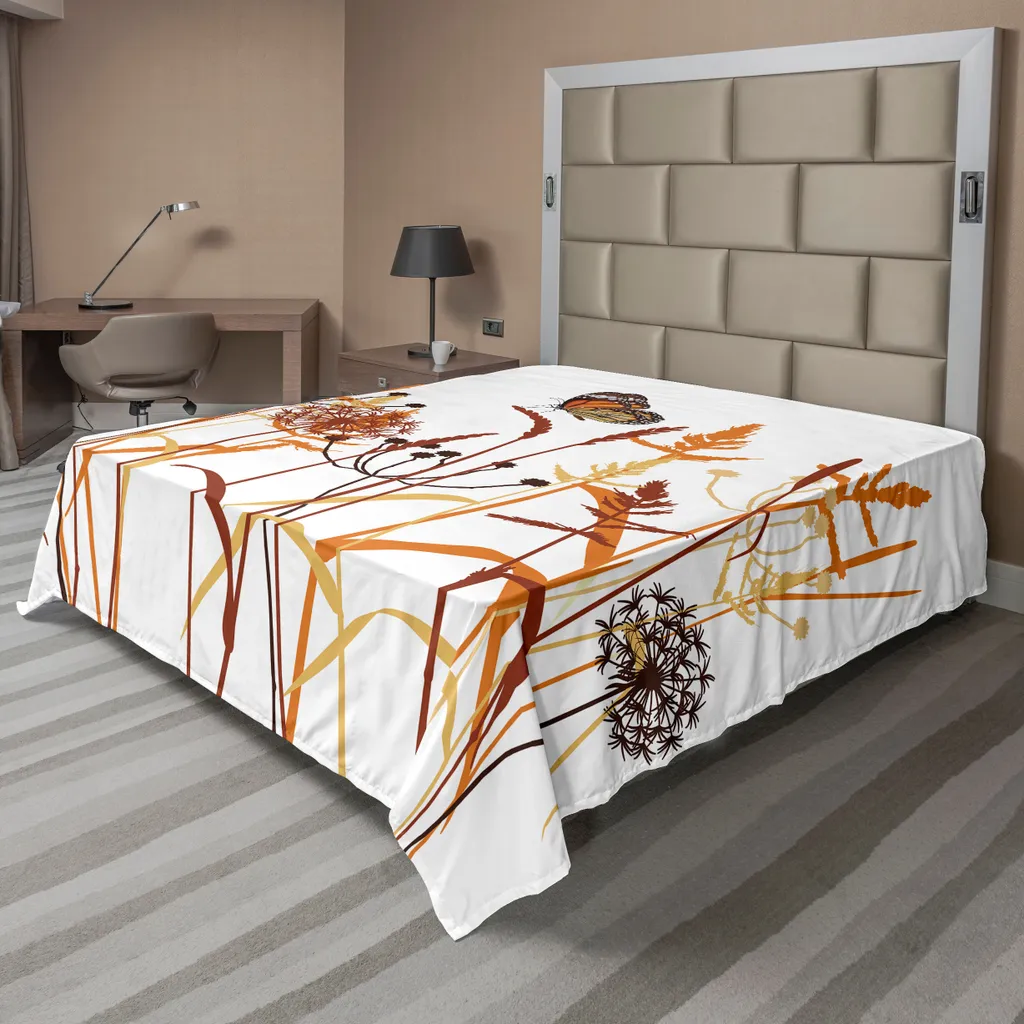 Drap Plat Infroissable Grand Format Papillon pour un Lit Toujours Impeccable