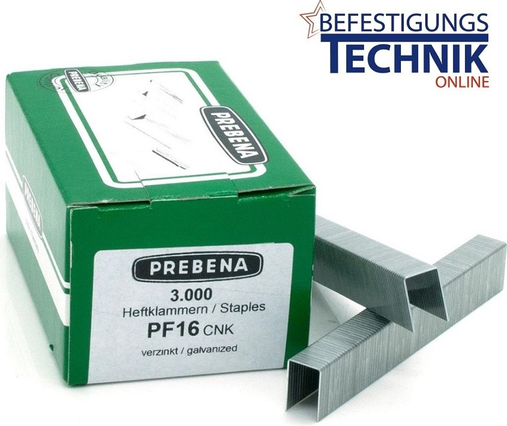 Prebena PF16CNK Heftklammern verzinkt