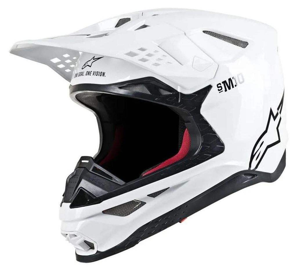 Alpinestars Motokrosová přilba Sm10 Solid Wh Velikost: 2XL Obrázek produktu 