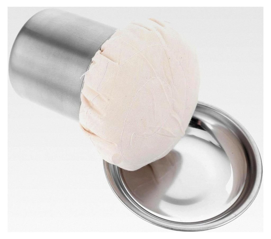 Edelstahl Ölpinsel für die Küche, Ölverteilung für Pfannkuchen, Grillen und Backen, 3,7 x 3,5 Zoll
