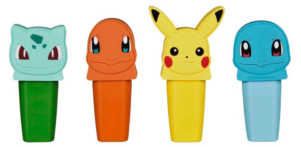 Mini marqueurs Pokemon - 4 pièces Image du produit 