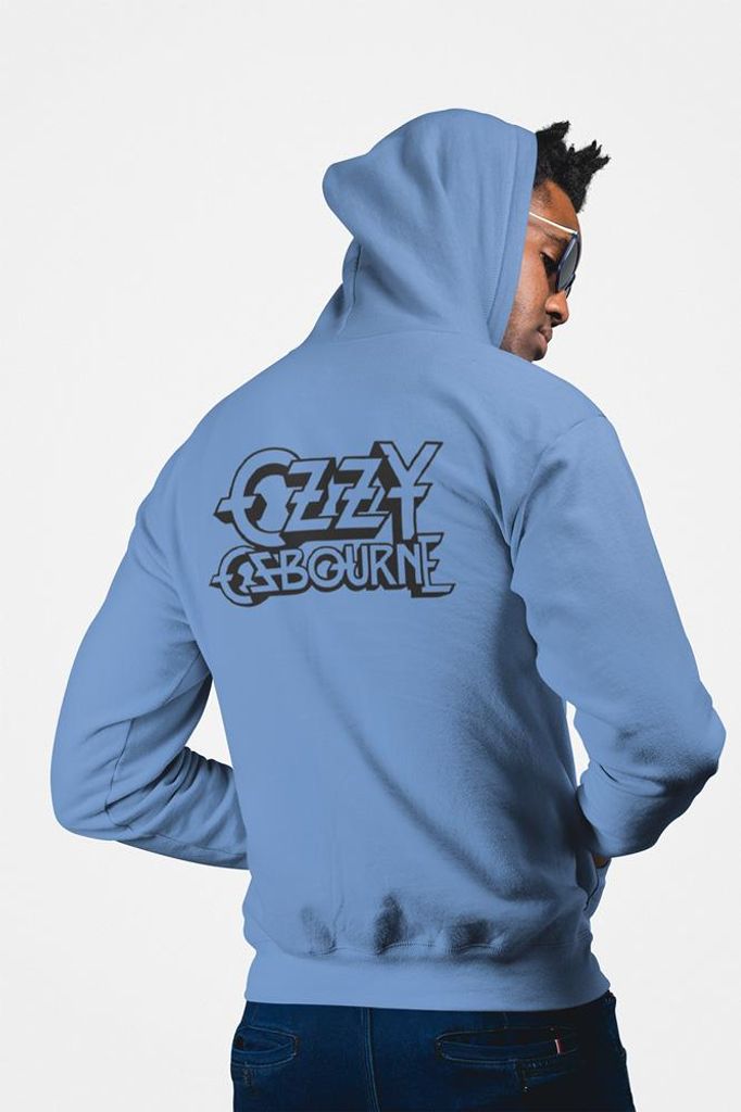 D&B Uni Hoodie ZIPZN00006 Ozzy Hellblau-Größe L