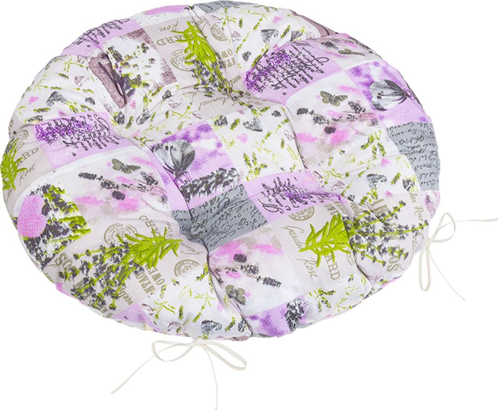 Siège rond matelassé Adéla - diamètre 40 cm - Gris Image du produit 