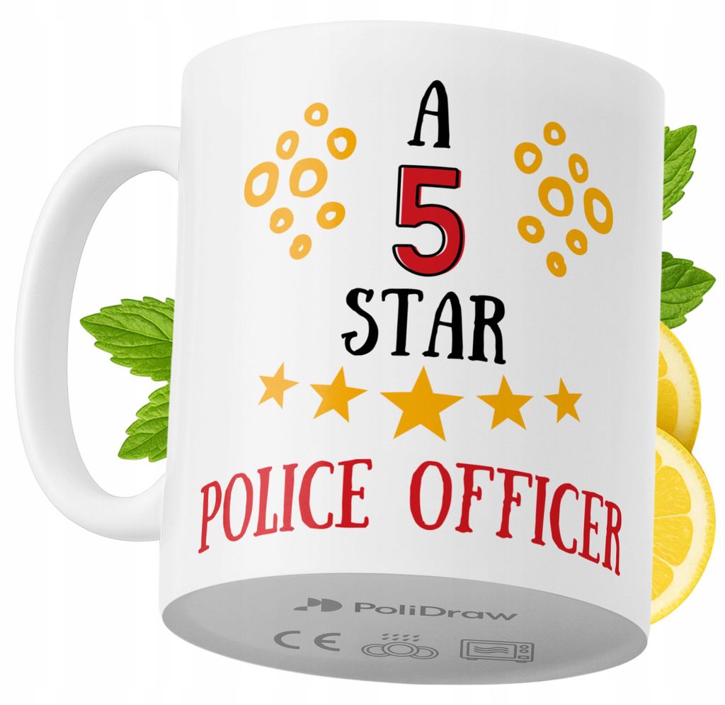 Lustige Kaffeetasse mit witzigem Textdesign für Polizisten - ideal für Geburtstage, Namenstage, Feiertage und besondere Anlässe. Hochwertige Tas...