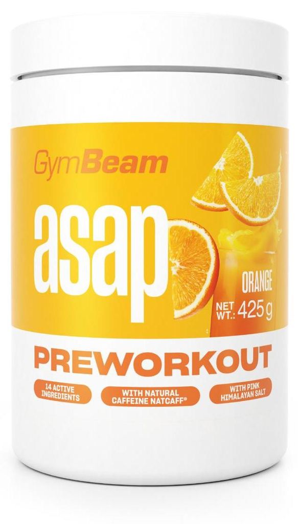 GymBeam - ASAP Pre-Workout, 425 g, Orange