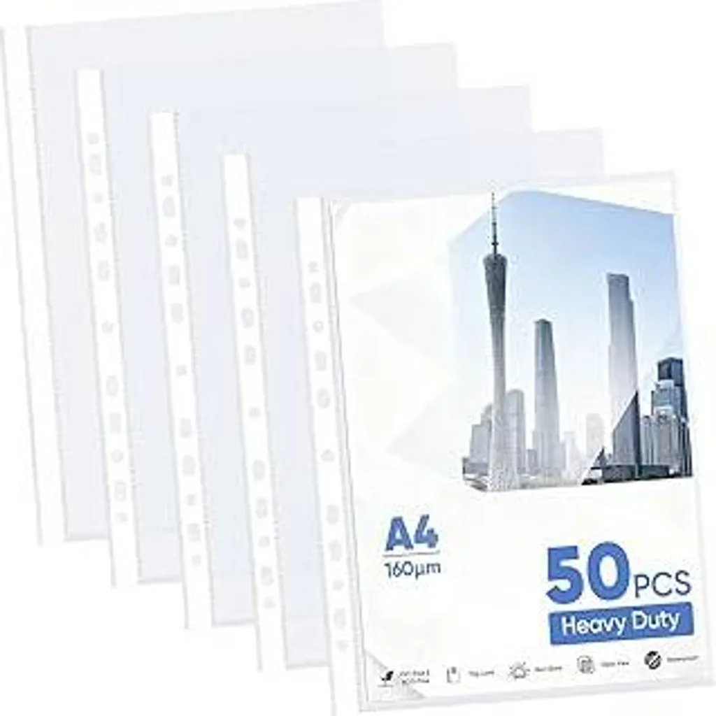 Buste A4 Trasparenti 160 Micron 50 pz | Archivio Documenti Alta Stabilità