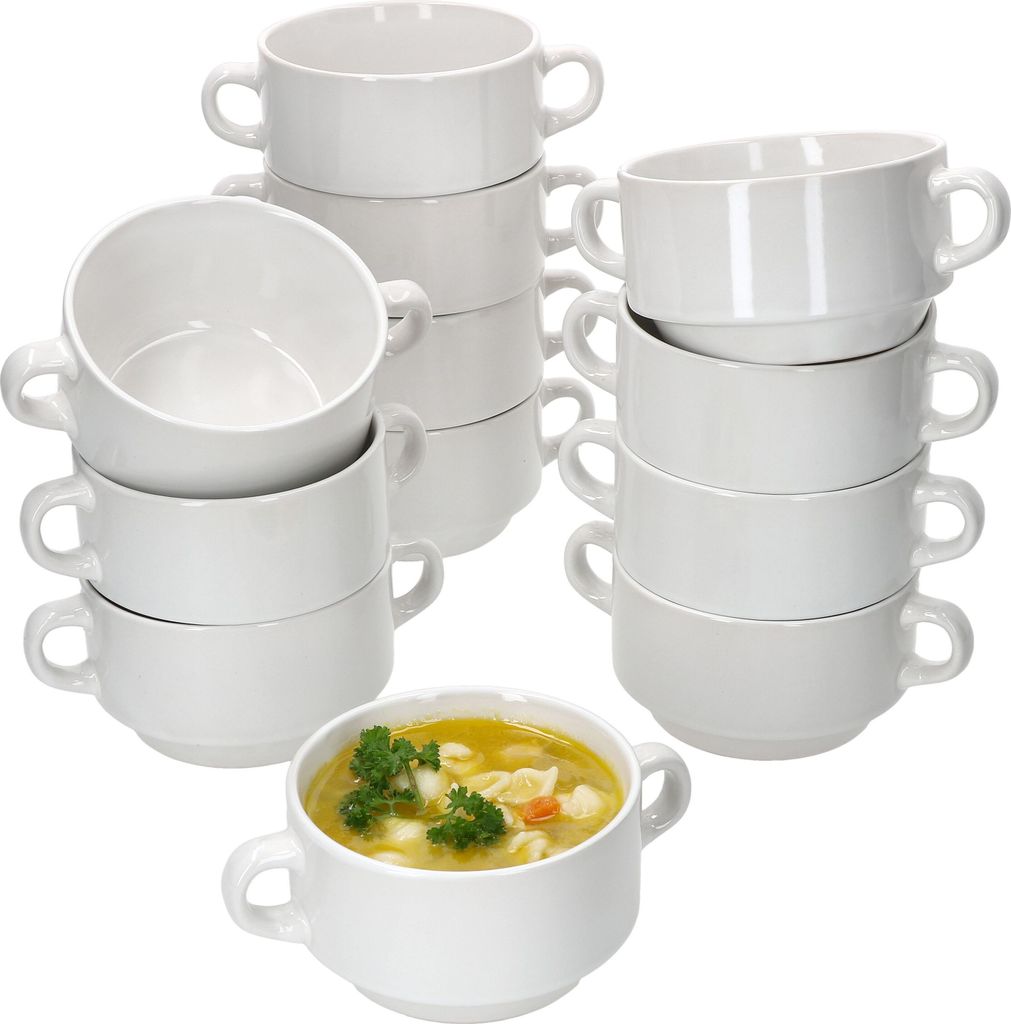 set di 12 ciotole per zuppa Stiva 250ml in porcellana Immagine del prodotto 
