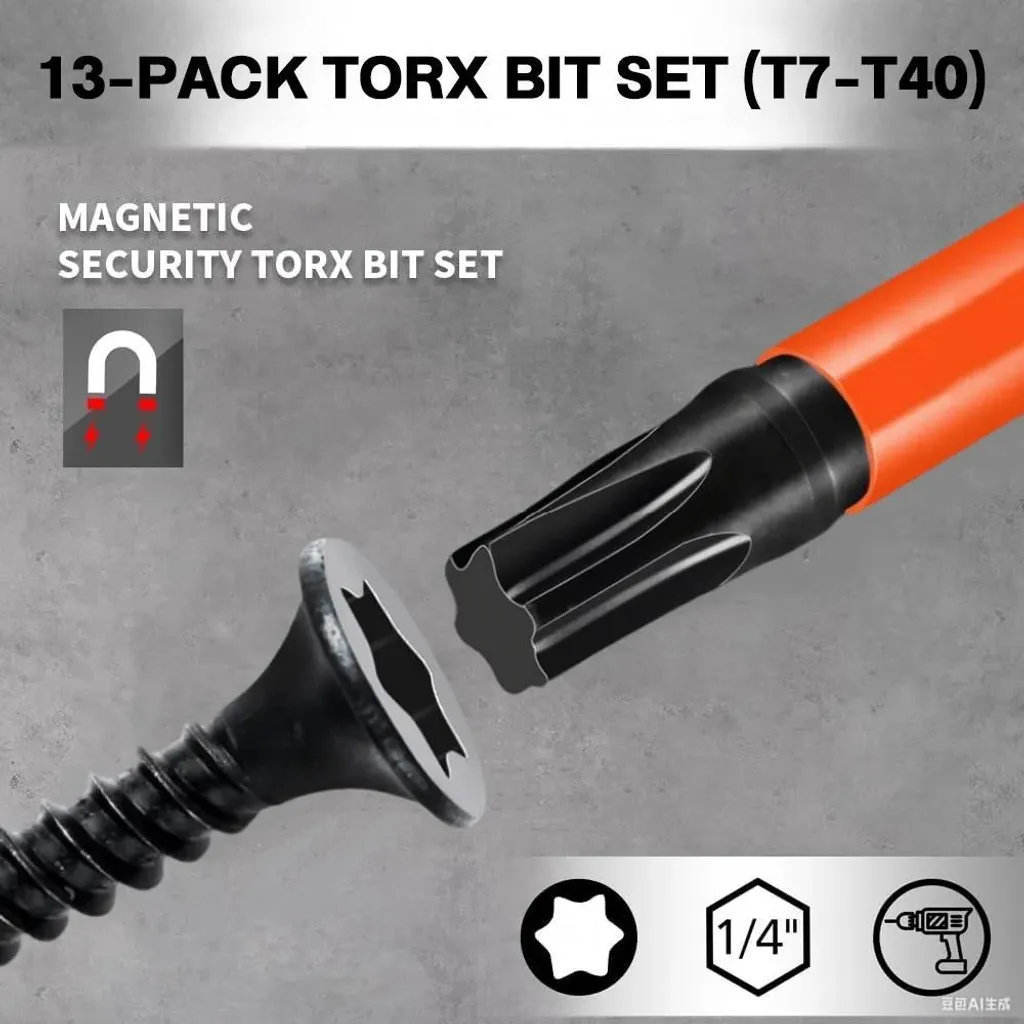 Coffret d'Embouts de Vissage Torx Aimantés pour Perceuse et Visseuse