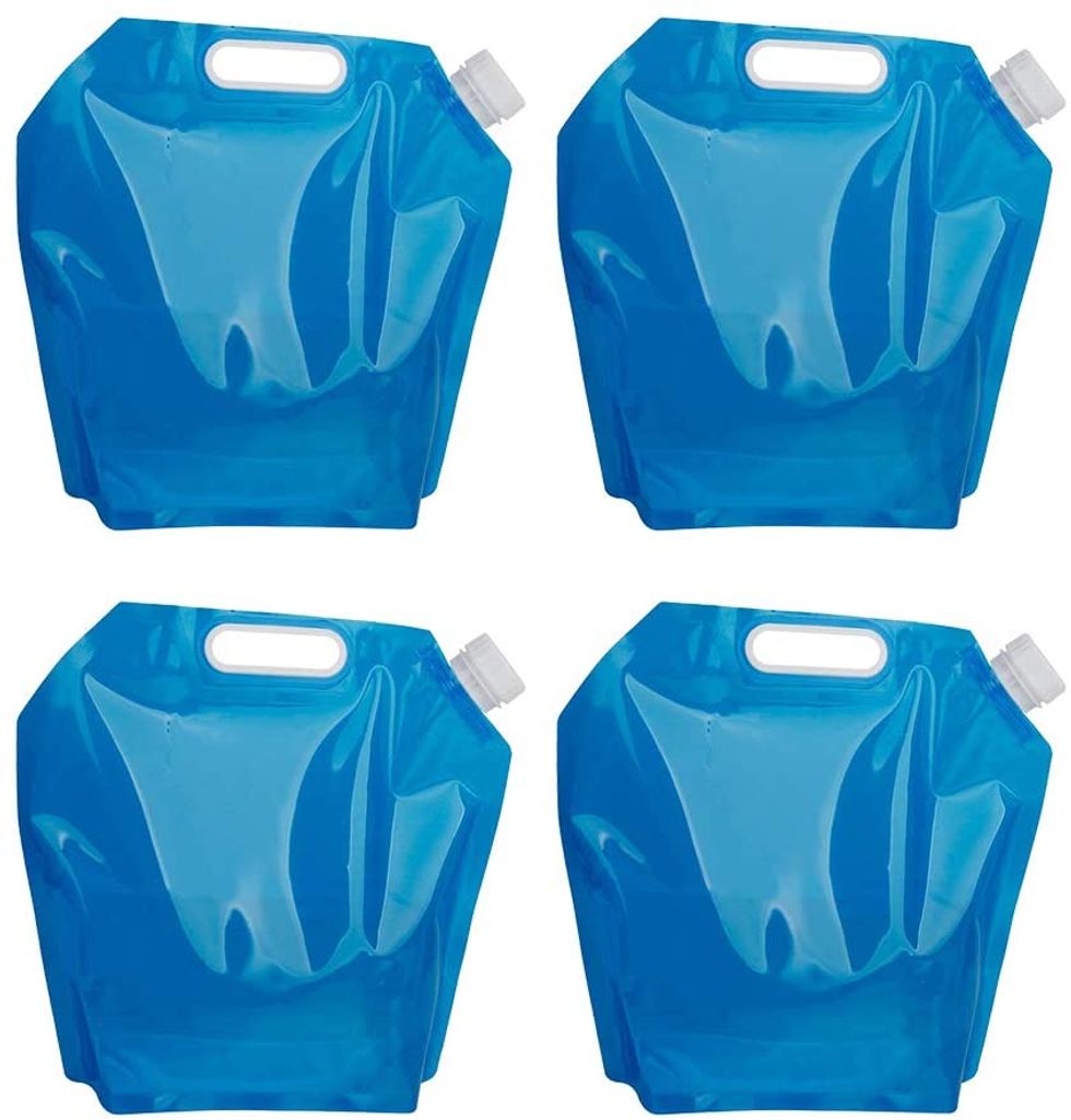 Tragbare 2l Faltbare Trinkwasser Tasche für Outdoor Camping Wandern Reiten 