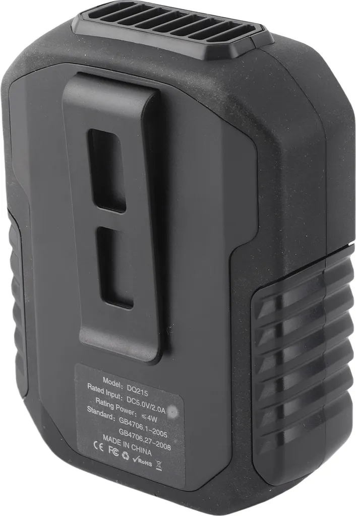 Ventilateur mains libres contre la chaleur avec batterie 6000mAh externe