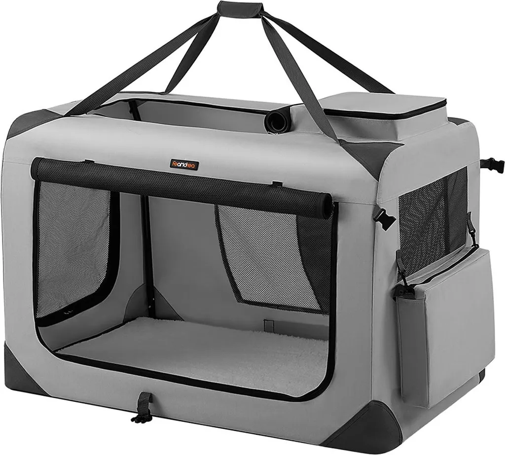 Cage Chien XXXL en Oxford : Transport Sans Stress avec Poignées Solides