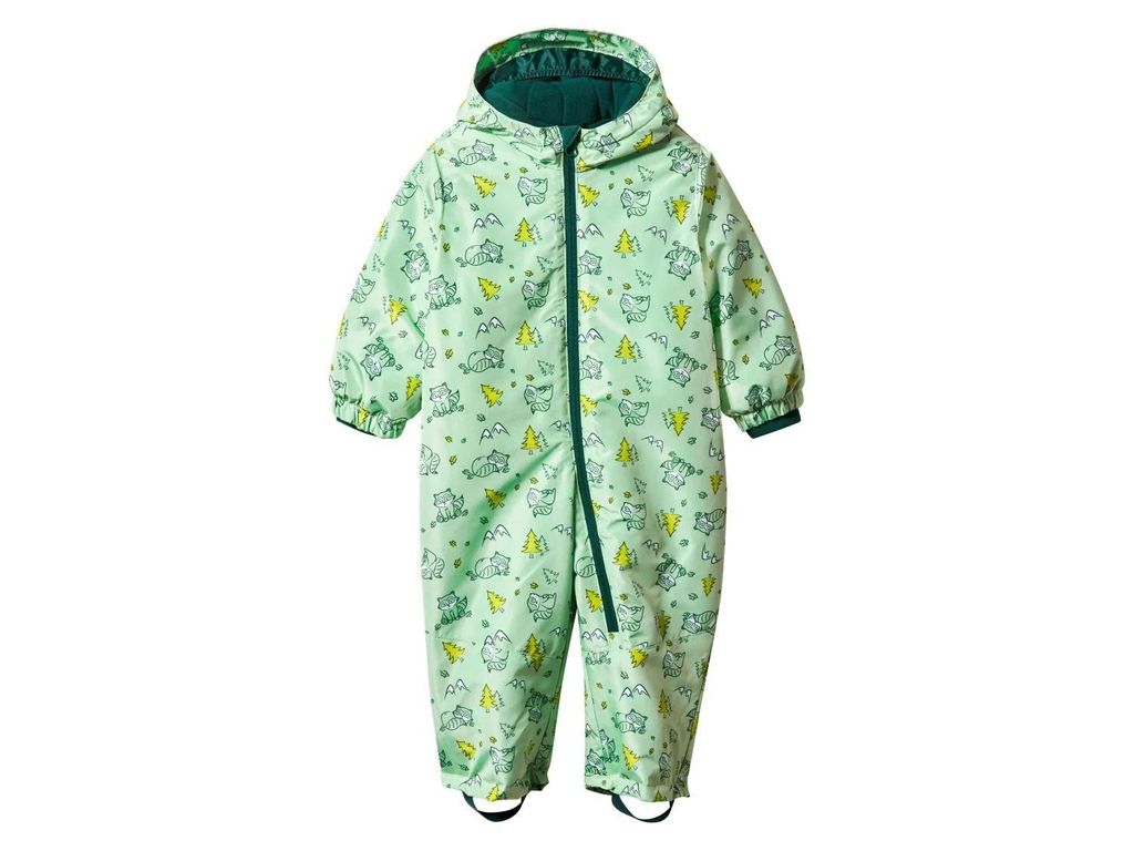 Lupilu Baby Junge Schneeoverall Grün Mit Fleecefutter Gr. Produktbild 