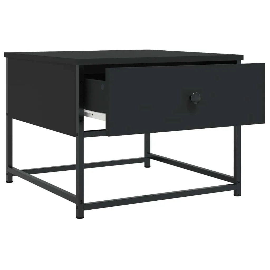 Tavolino Nero 51x51x40 cm Design Moderno - Mobili Legno Composito 5094884 - 5