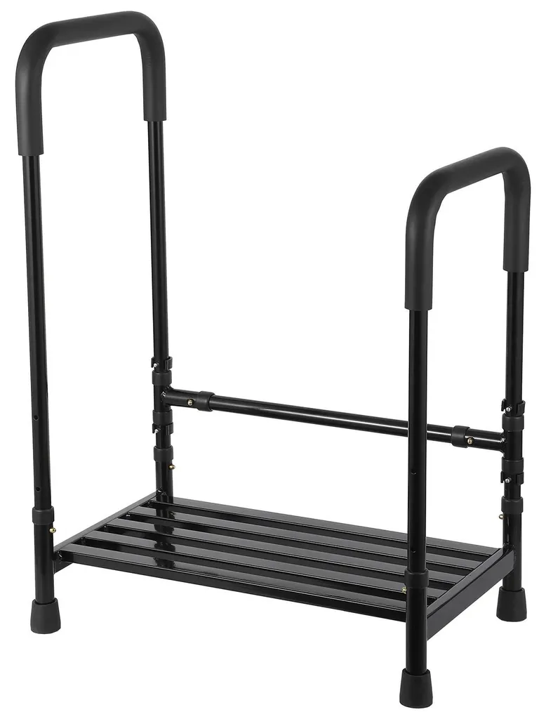 Tabouret de douche stable avec rampes latérales - Marchepied seniors