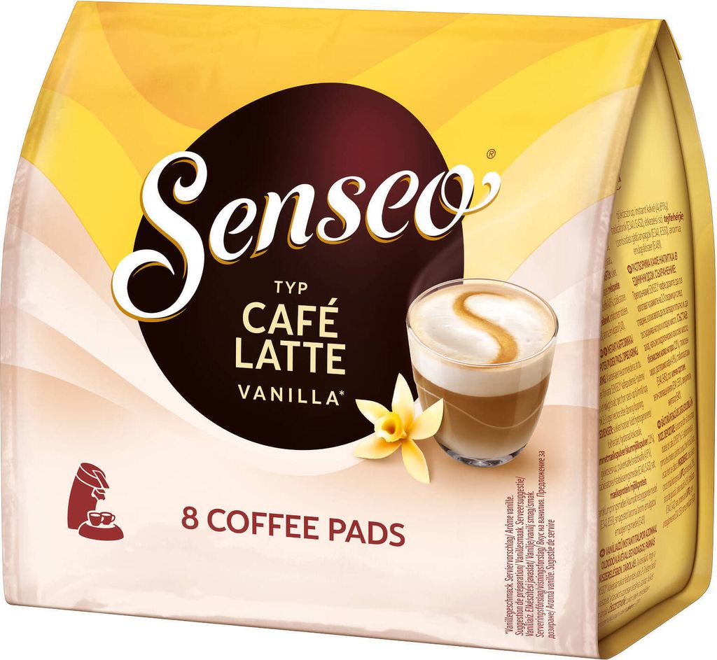 SENSEO Pads Typ Café Latte Vanilla Senseopads 40 Getränke Produktbild 4