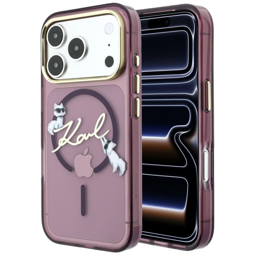 Karl Lagerfeld hoesje voor iPhone 18 Pro Max, kunststof, Productafbeelding 