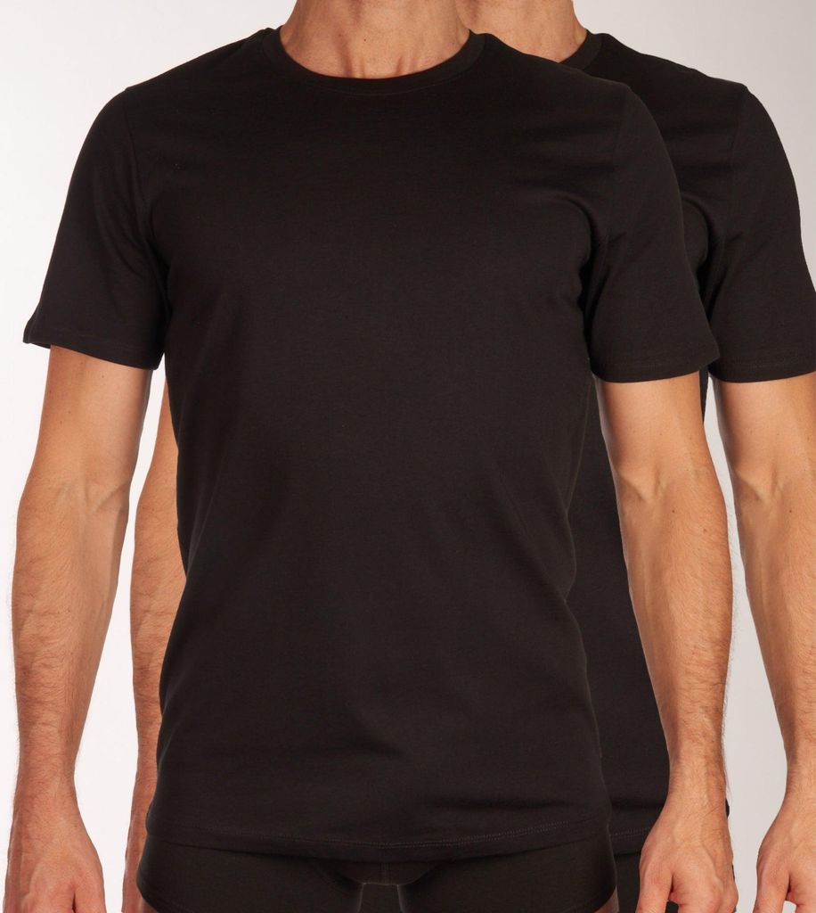 Jack & Jones t-shirt col rond lot de 2 jacbasic tee black Image du produit 