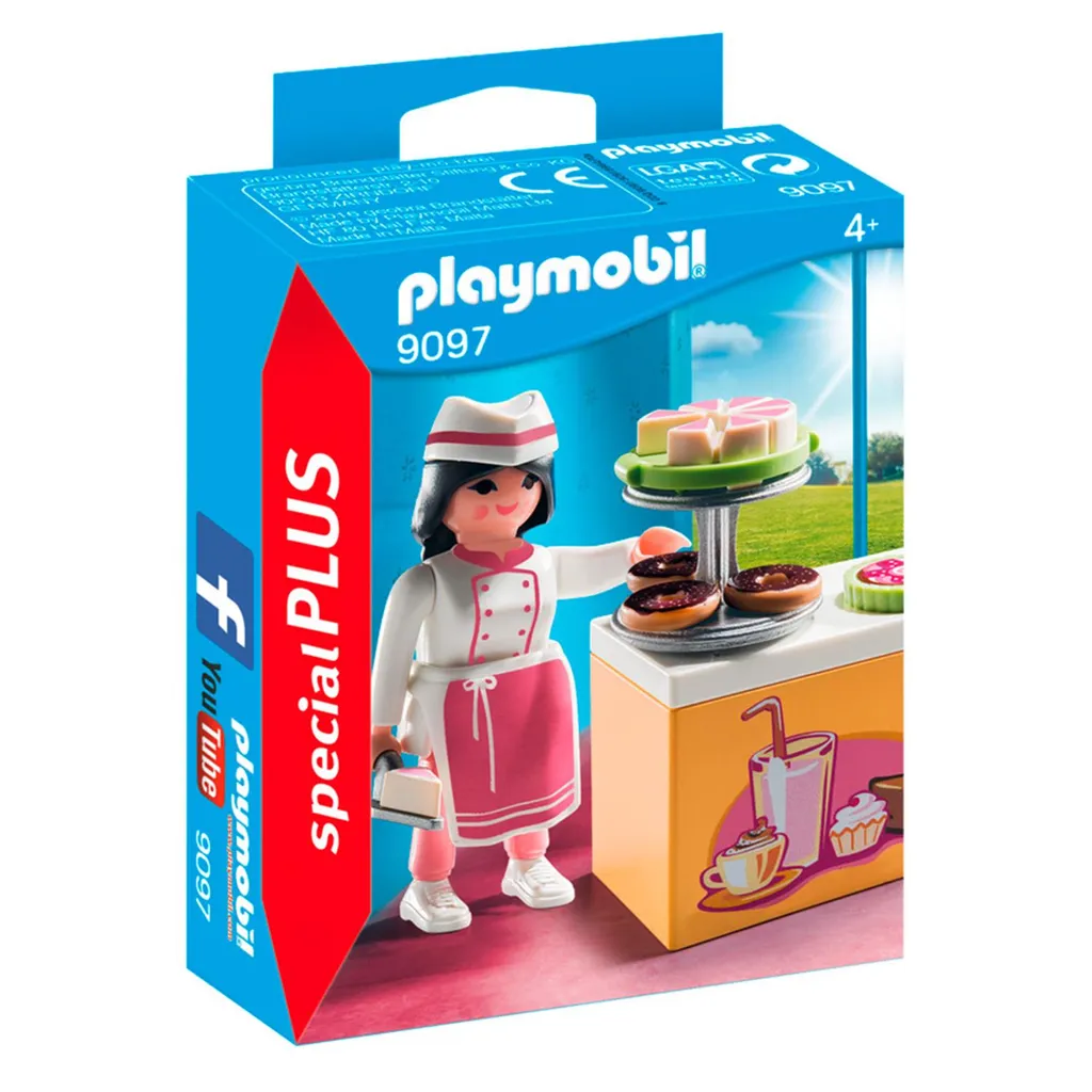 Figurine Pâtissière PLAYMOBIL - Jouet Créatif pour Enfant dès 4 Ans