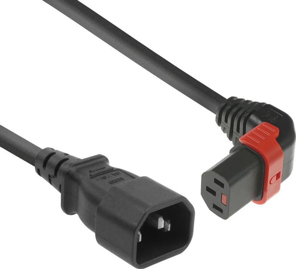 ACT Cavo per dispositivi Freddi, 1,2 m, C13, Cavo di Alimentazione PC, CEE 7/7 su C13 3 Pin, Contatto di Protezione angolato, AK5133 Blu