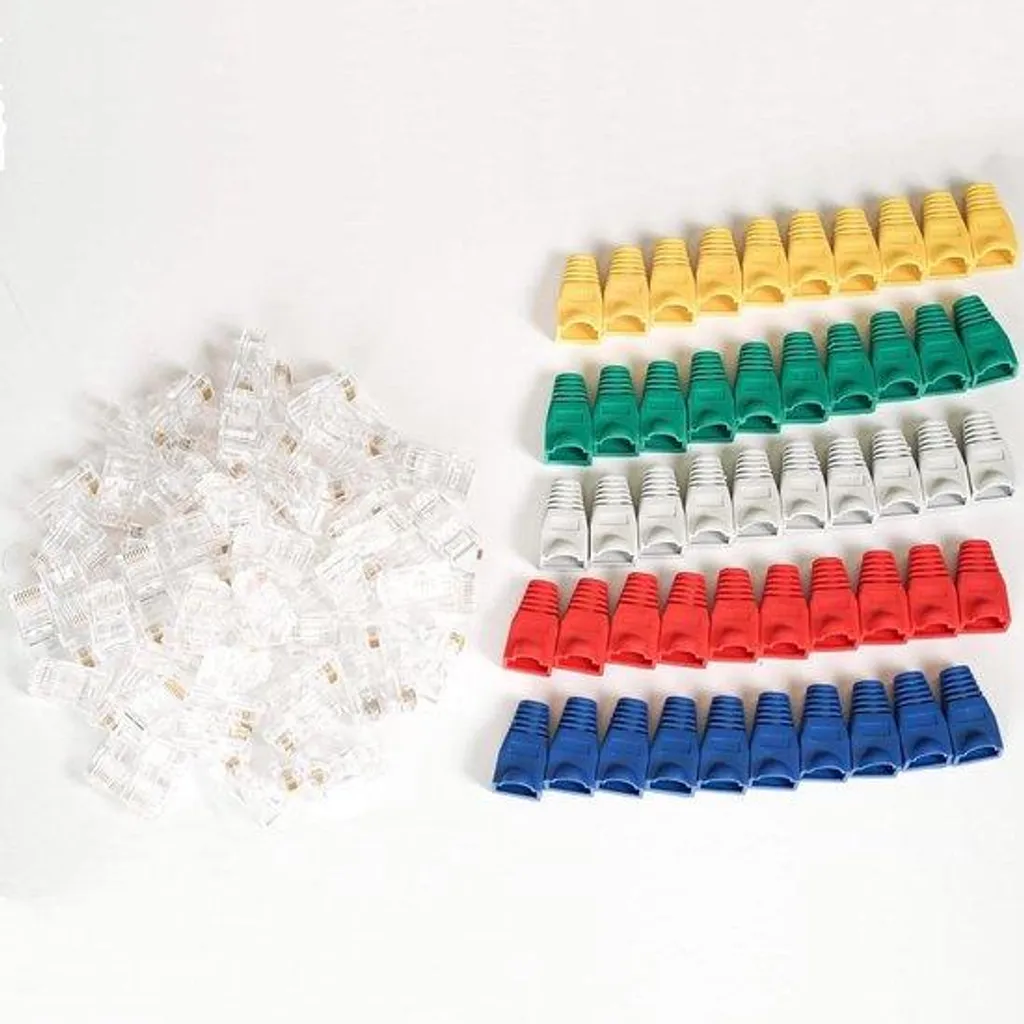 Finissez les Erreurs de Câblage avec ces Connecteurs RJ45 Cat 5E Colorés