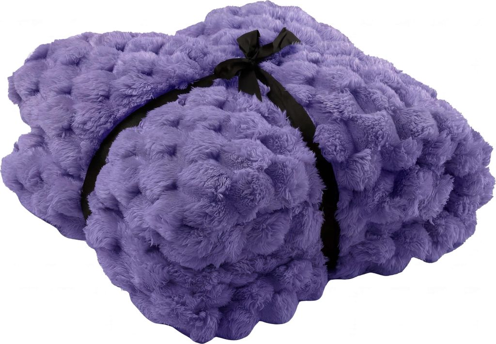 Dutch Decor Wohndecke Flauschig Vivian 150x200 cm Lila