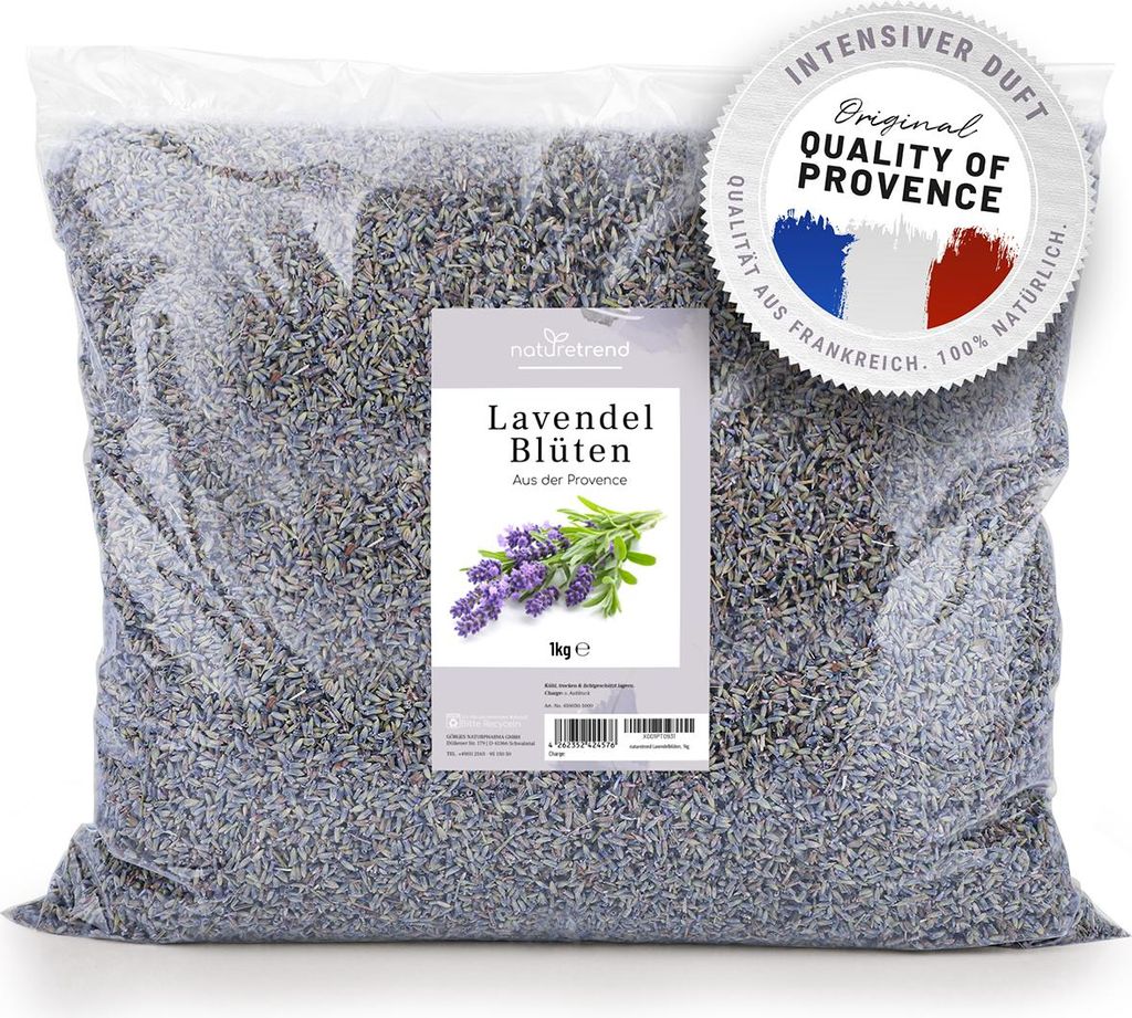 naturetrend Lavendelblüten getrocknet 1kg - Französischer Produktbild 
