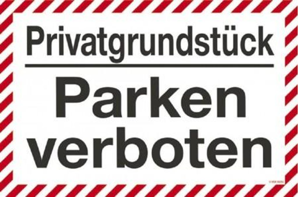 Parkschild - Privatgrundstück - Parken verboten - 308634 - 30 x 20 cm