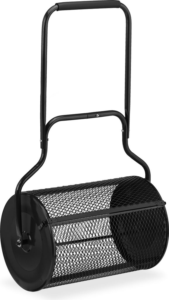 relaxdays Kompoststreuer für Rasen 75 Liter