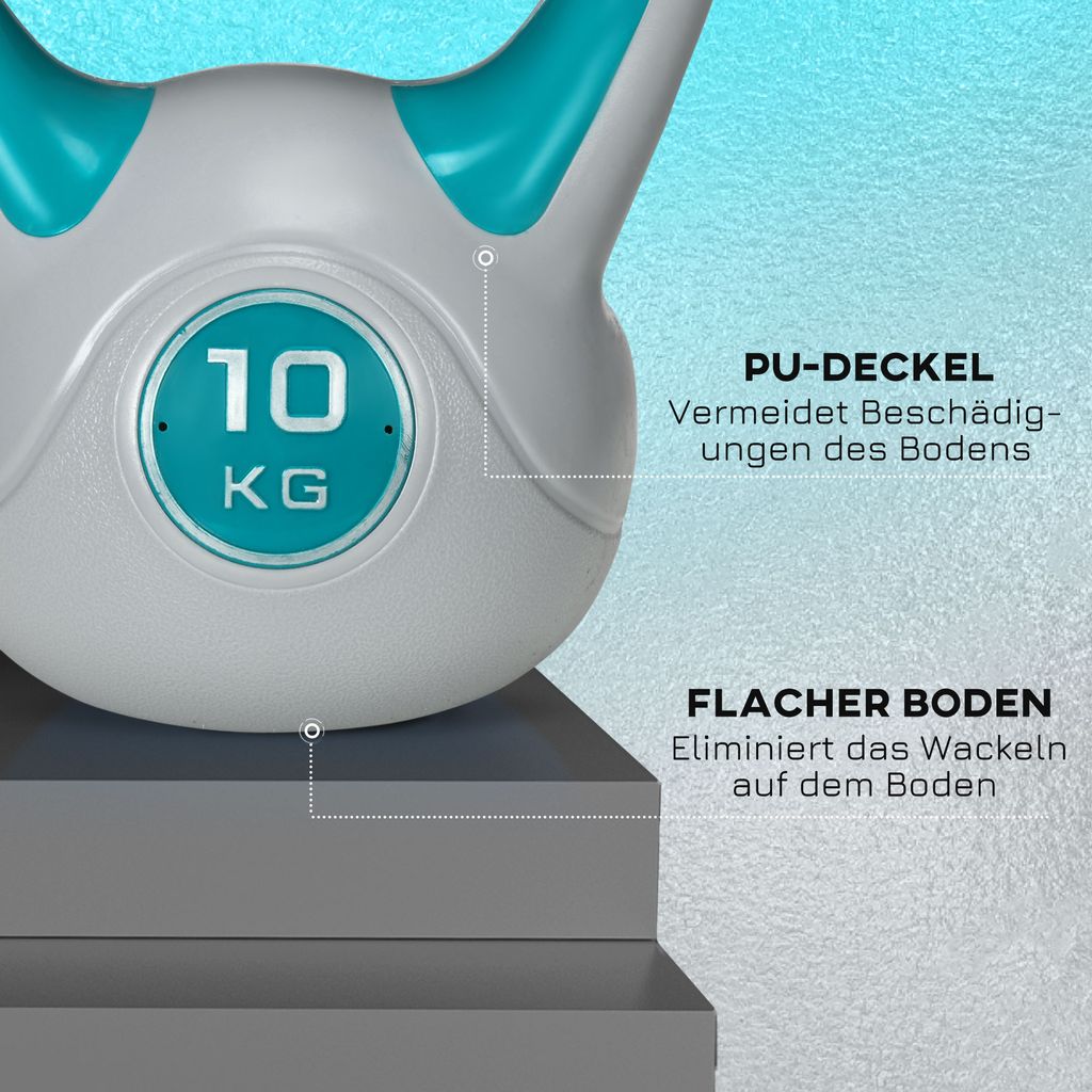 SPORTNOW Kettlebell 10 KG, kettlebell vhodný na podlahu, Obrázek produktu 6
