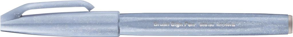 Pentel Brush Sign, Fein, 1 Farben, Grau, Pinselspitze, 0,5 mm, 2 mm