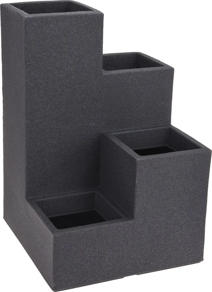 3.10 Escalier pour 4 fleurs anthracite - Support plantes métal design
