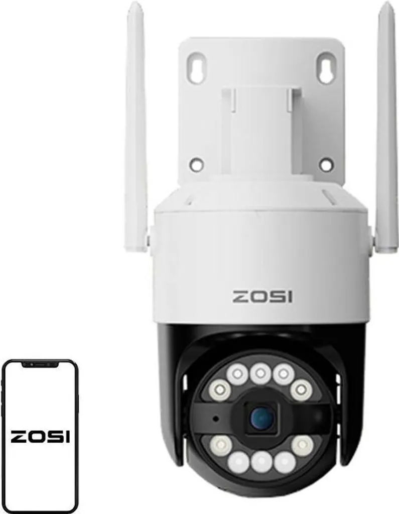 Caméra de surveillance extérieure WiFi ZOSI pour surveiller jardin et cour
