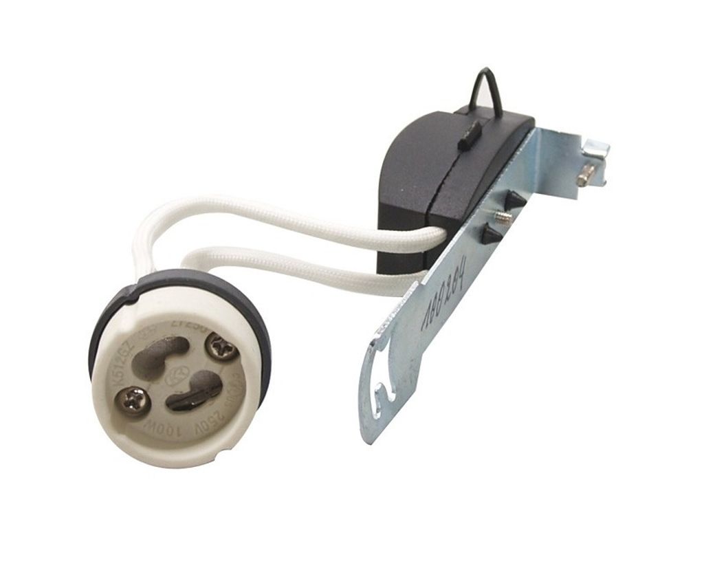 GU10 Fassung mit Abstandhalter