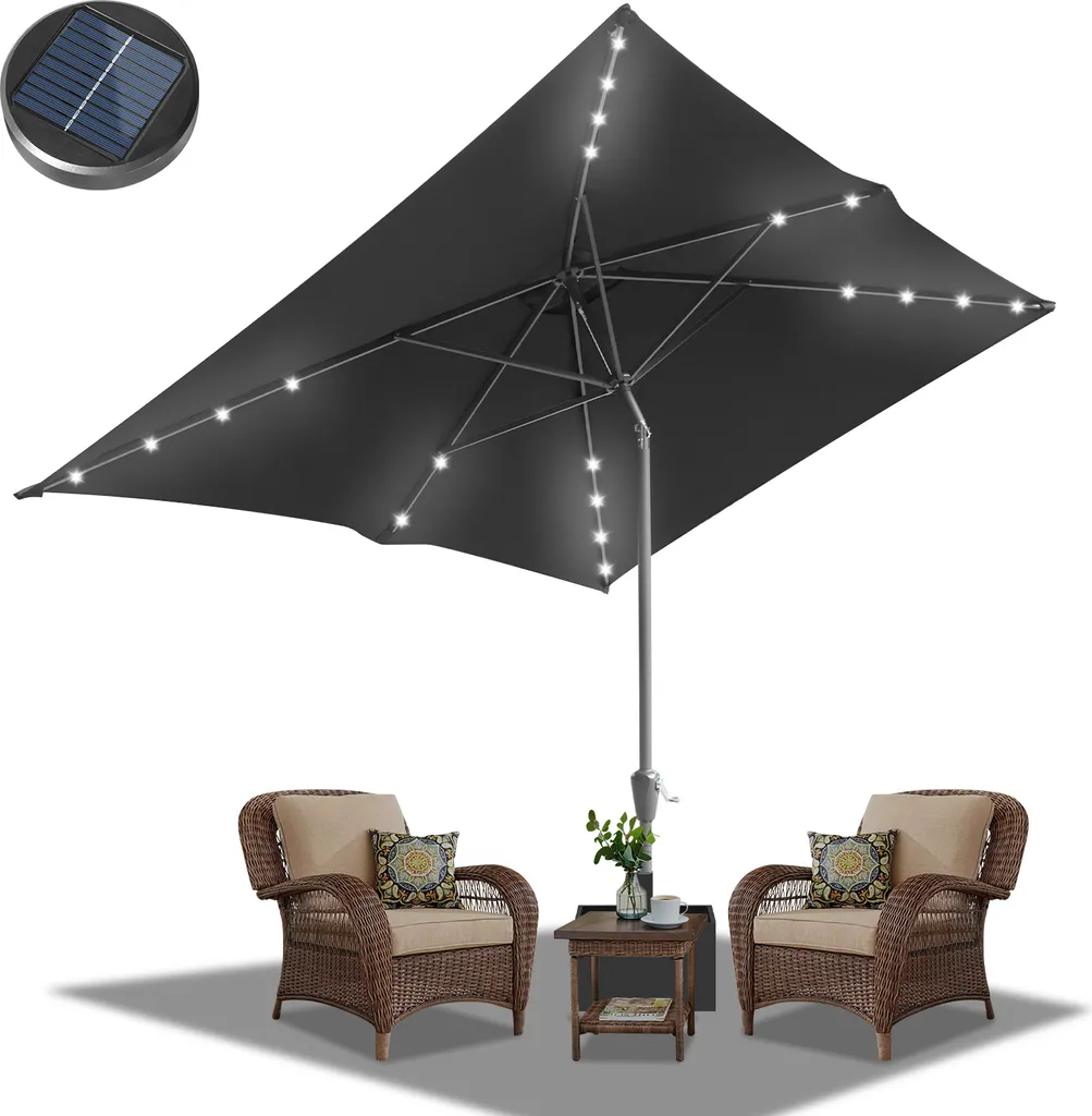 Ombrellone TolleTour LED 210x140 - Montaggio Rapido e Alta Resistenza