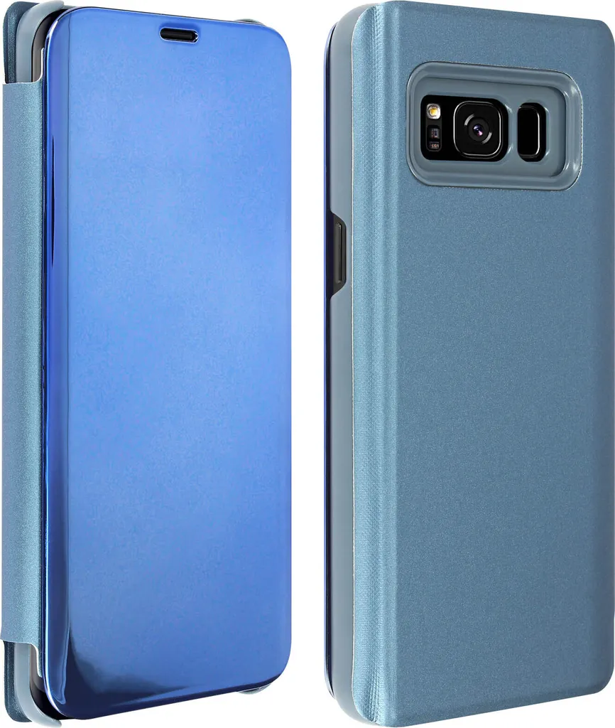 Custodia Professionale Samsung S8 - Blu Notte e Dettagli Cromo