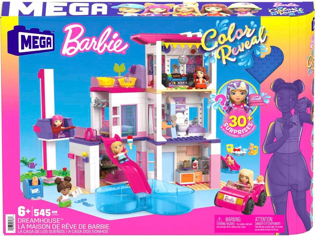 Mattel HHM01 Mega Construx Barbie Color Reveal Traumvilla Produktbild 