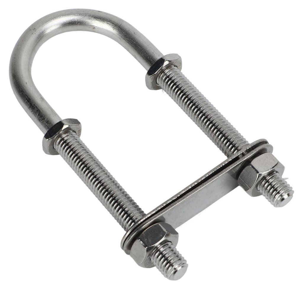 Marine Edelstahl U-Bolzen Bootsschraube mit Mutter Yacht Hardware Zubehör M10