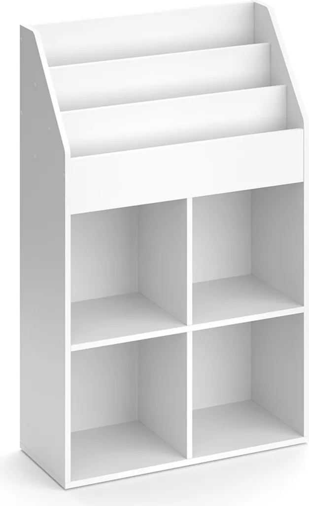 Étagère de Rangement Blanche Vicco Luigi 72 cm pour Salon et Bureau