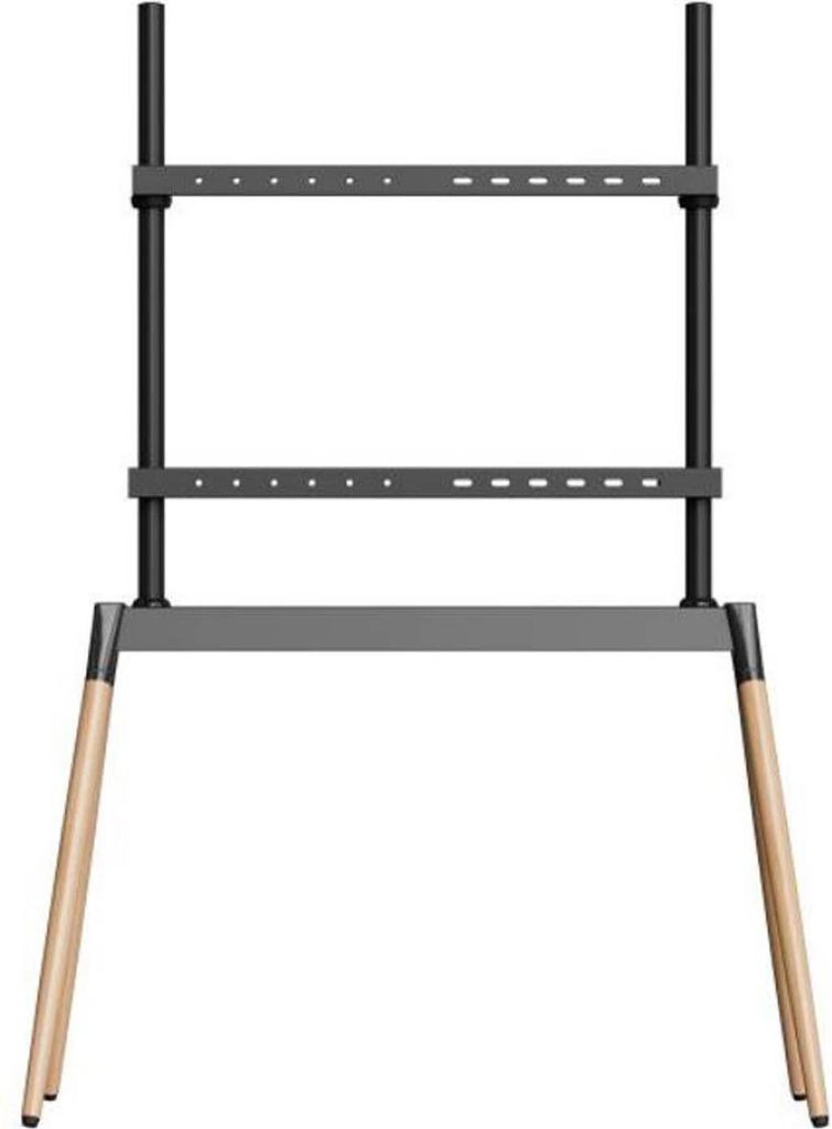Gembird TV-Ständer 55-86 Zoll, schwarz/Holz, bodenstehend