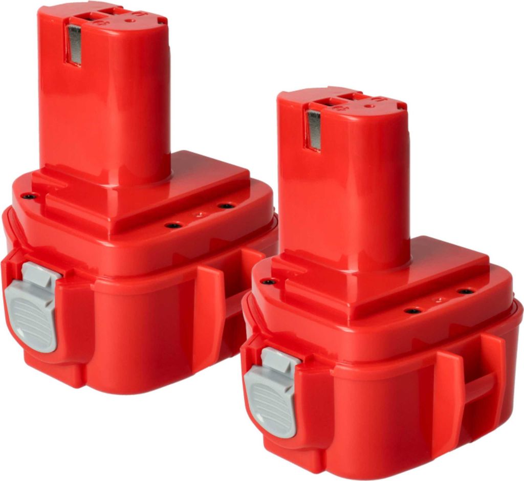 vhbw 2x Akku Ersatz für Makita 192681-5, 1220, 1222, 1235F, 1235, 192536-4, 192597-4, 1233, 1234, 1250, 192598-2 für Werkzeug (1500 mAh, NiMH, 12 V)