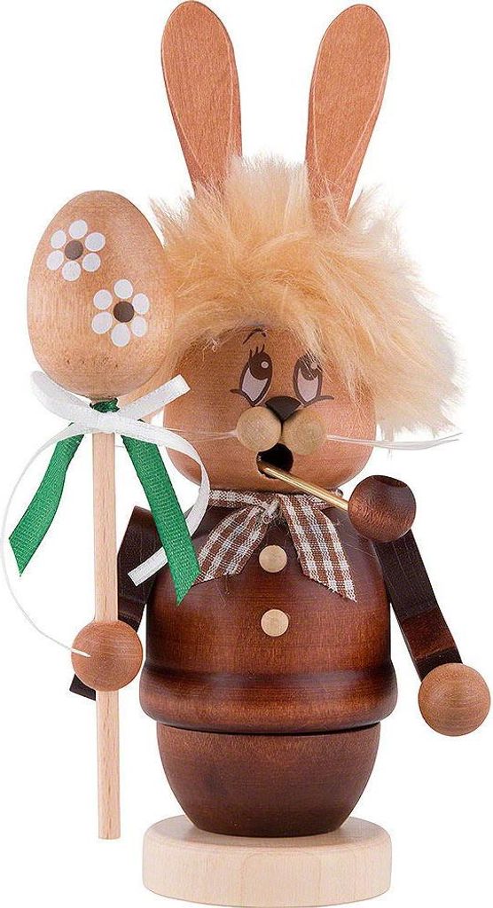 Miniwichtel Hase mit Stab (16cm) Räuchermann von Christian Produktbild 