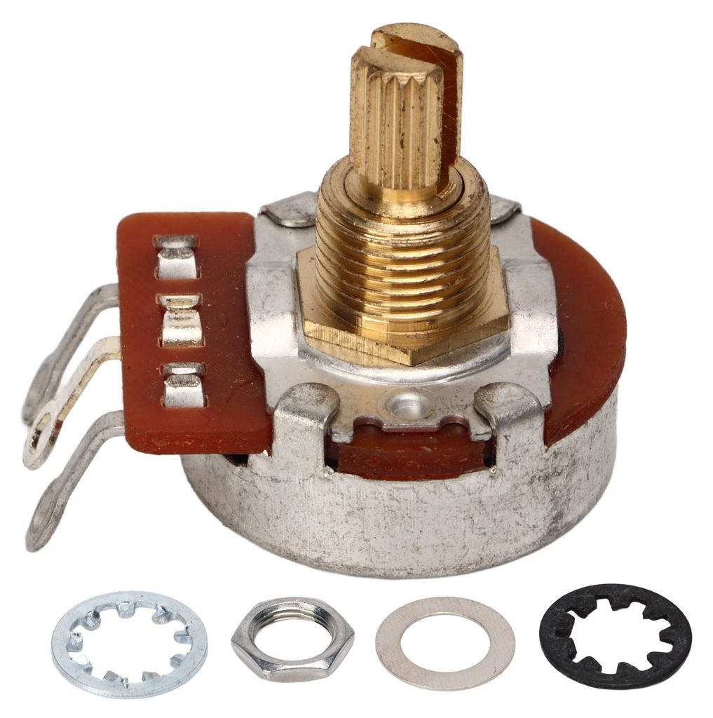 Gitarrenpotentiometer mit kurzem Schaft zur Rauschunterdrückung, E-Gitarrenpotentiometer zur Lautstärkeregelung